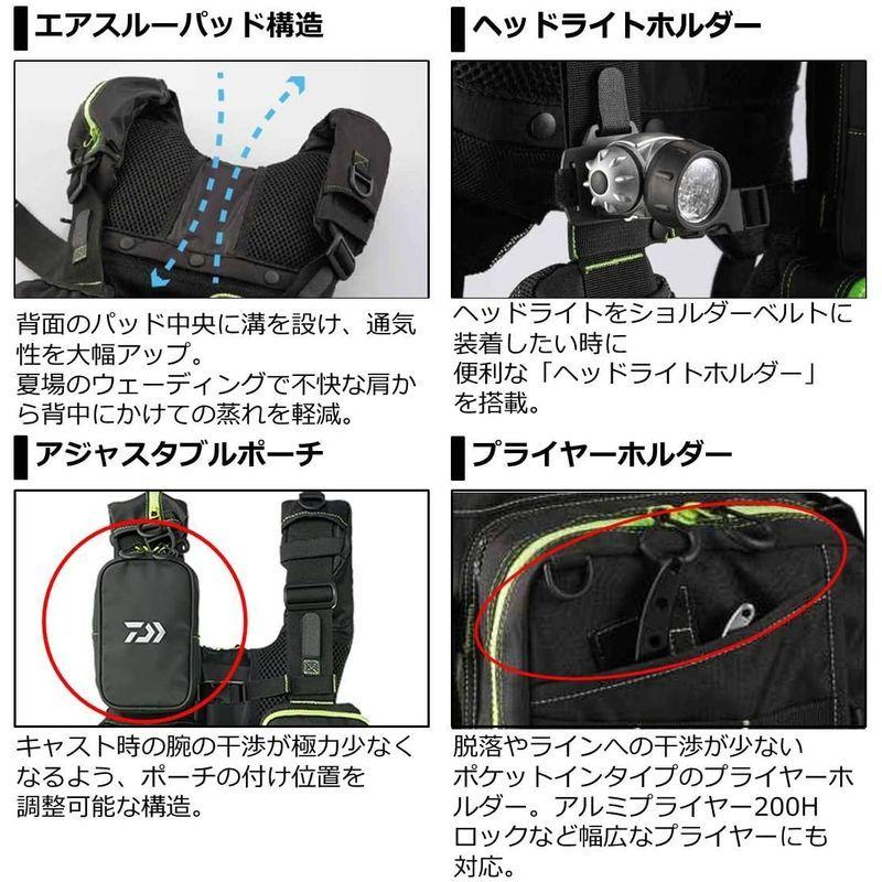 ダイワ(DAIWA) フィッシングベスト ベンチクールゲームベストIV ブラックカモ フリー DF-6109 ブラックカモ フリー DAIWA フィッシングベスト ベンチクールゲームベストIV DF サイズ