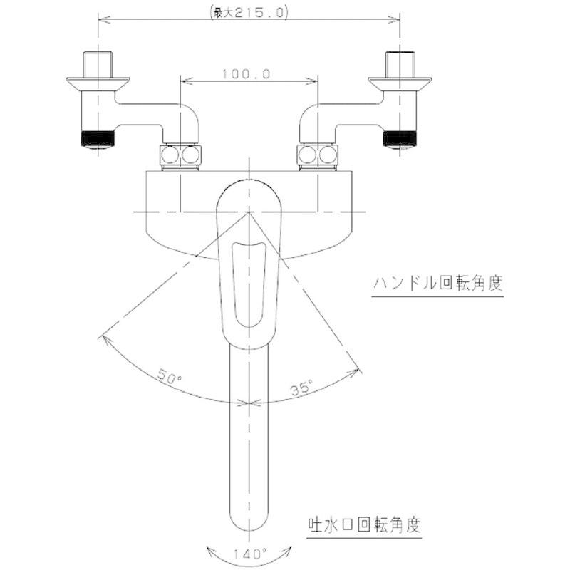 カクダイ　シングルレバー混合栓　キッチン用　192-128