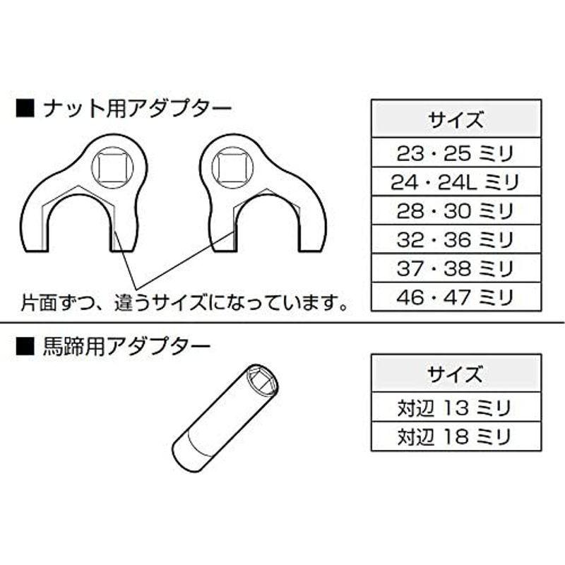 SANEI　水栓用工具　立水栓締付工具セット　14サイズのナットに対応　R3510S　マルチタイプ