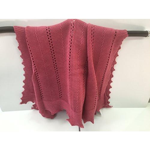 21最新のスタイル フランス製メリノウールヘリンボーンストール レッド マルケイズ デ ラボルデ 財布 帽子 ファッション小物 Affaires Sociales Gouv Cg