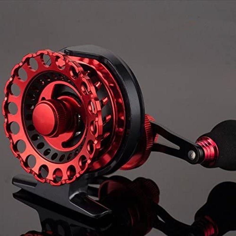 春早割 リール 落とし込み Wellvie 左巻き アルミマシンカット チヌ カセ釣り イカダリール レッド 1 2 6 チヌ 石鯛リール Www Bouwmaterieel Benelux Nl