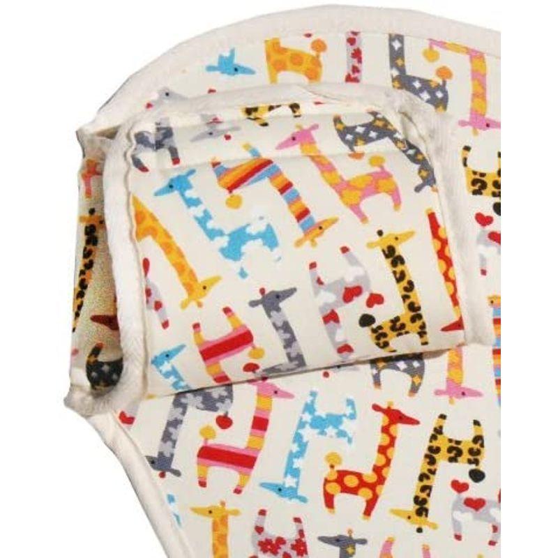 両面柄 ジラフ 両面柄タイプ巻いてもかわいい柄が出る首かっくんにならない頭あて ヘッドサポートエルゴ コラン他社抱っこひもにも