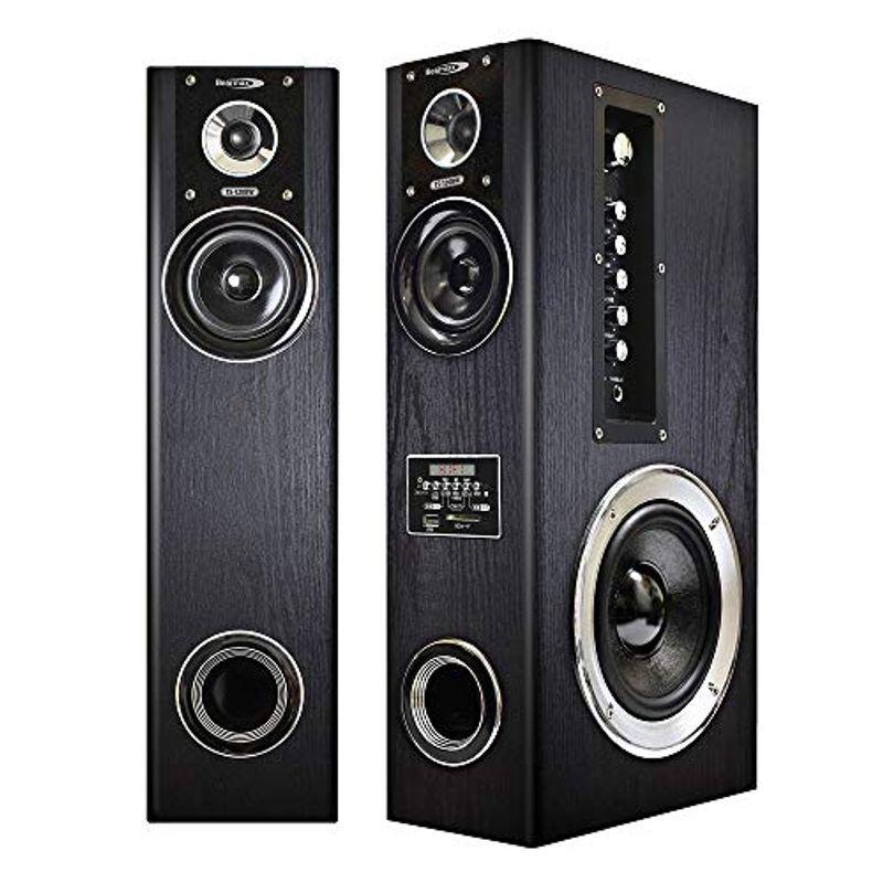 クマザキエイム アンプ内蔵タワースピーカー VABEL（ヴァベル） TS-120BW 最大120W出力