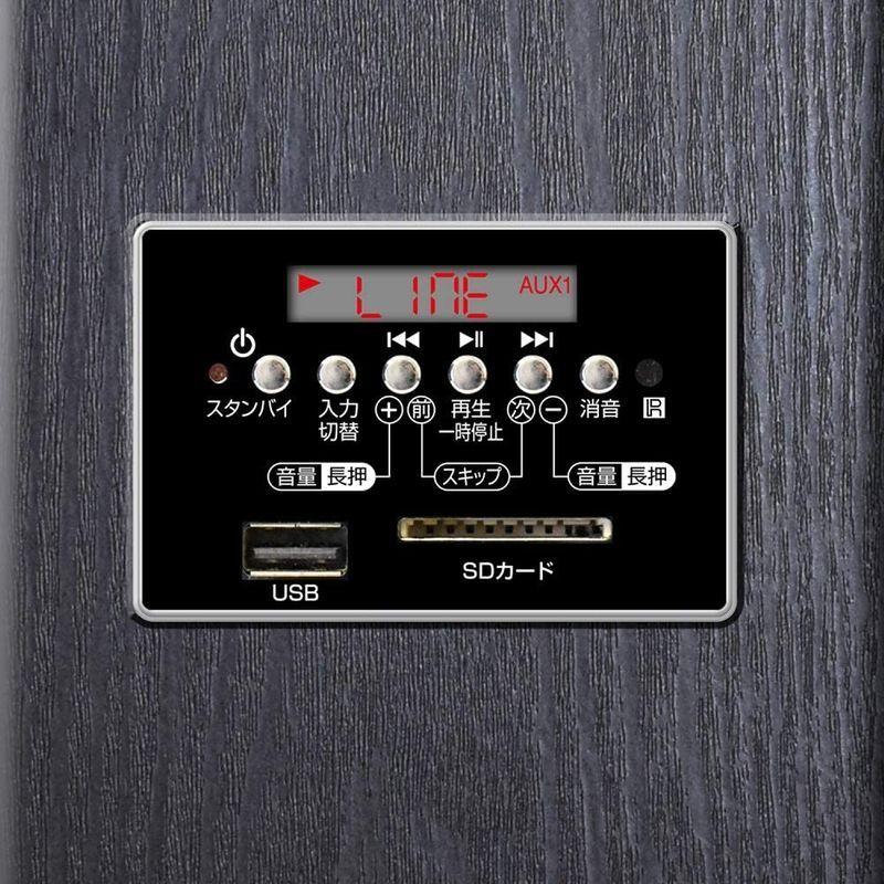 新作マット・カーペット クマザキエイム アンプ内蔵タワースピーカー VABEL（ヴァベル） TS-120BW 最大120W出力 【C2727388037】(14125円)