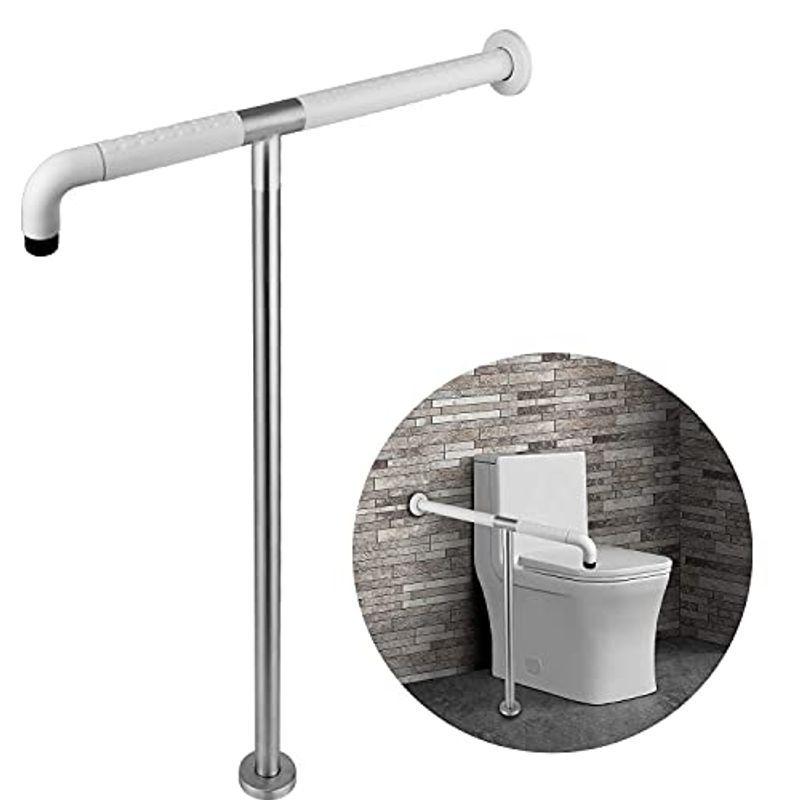 ジアテンツートイレ手すり T型 Hootown 立ち上がり補助 転倒防止 介護 日本 浴室の手すり トイレ用アーム 組み立て簡単 サポート ステンレス製
