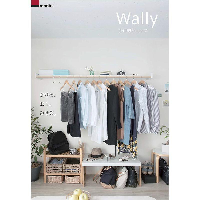 MORITA(森田アルミ工業)室内物干しシェルフ Wally(ウォーリー)740mmタイプ W740の画像