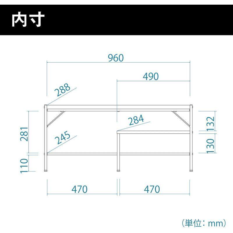 白井産業 テレビ 台 ローボード 約 幅100 奥行30 高さ45 cm 液晶テレビ