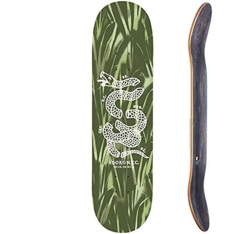 (7プライ 8.125インチ)ファイブボロ 5BORO スケートボード デッキ DIY CAMO GRASS GREEN DECK NO29