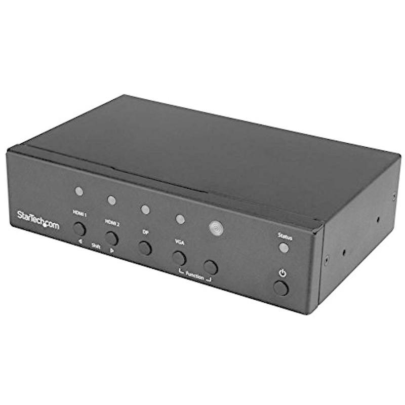 StarTech.com マルチフォーマット対応自動切替器 (HDMI出力) DisplayPort/VGA/2x HDMI入力 - 4K