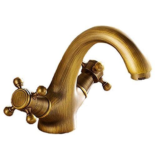 珍しい Sk1 洗面用 アンティーク 混合水栓 蛇口 クラシック 2ハンドル レトロ 洗面台 手洗いボウル クロスハンドル 水 安い Sigmageotecnologias Com