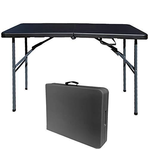 Slower 折りたたみ テーブル 机 キャンプ アウトドア インドア 持ち運び 軽量 全天候タイプ ブラック 122 60cm 高 A B087mnlwfp ジアテンツー 通販 Yahoo ショッピング