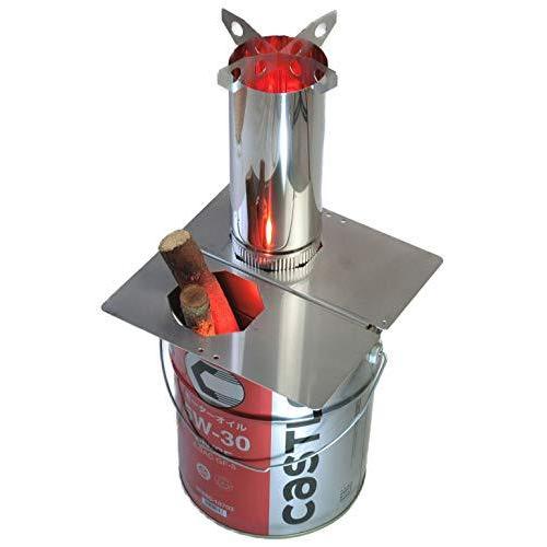 Liftoff ステンレス 焚火缶 ロケットストーブ自作キット F1煙突２本付き ペール缶は付属しません 正規販売店