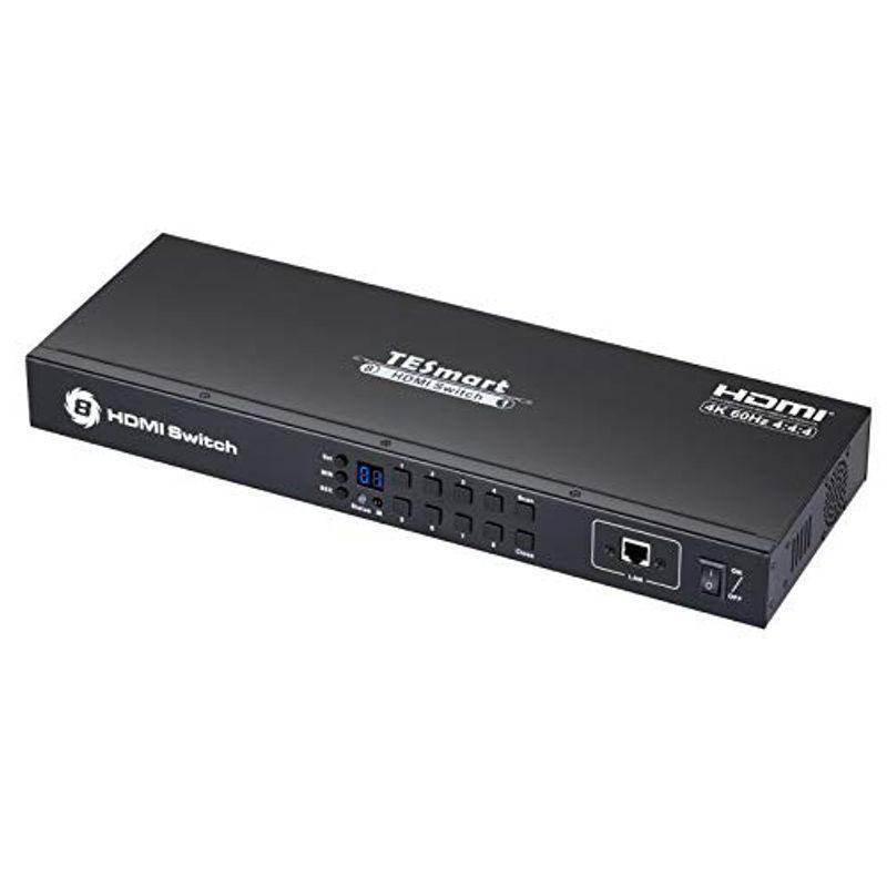 超歓迎 TESmart HDMI切替器 4K LANポート搭載） （RS232 8入力1出力のHDMIスイッチボックス 60Hz HDCP2.2をサ  分配器、切替器