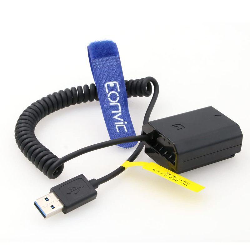 Eonvic USB - NP-FZ100 ダミーバッテリー電源ケーブル Sony A9 Eonvic USB - NP-FZ100 ダミーバッテリー電源ケーブル Sony A9