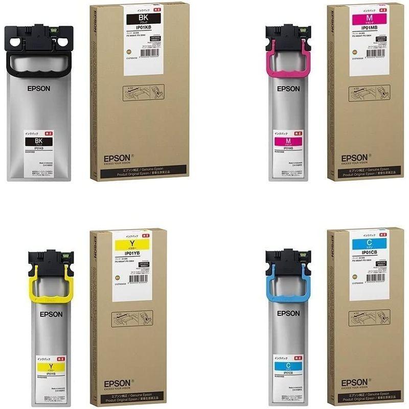 エプソン 純正インク ip01 4色セット ink PX-M884F PX-M885F PX-S884 PX-S885 IP01KB ブラッ ...