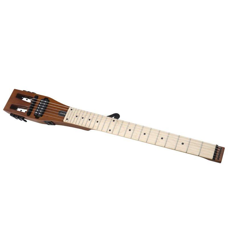 Anygig ポータブルトラベルエレキギター 82CM 1.6KG ブラウン サペリ 