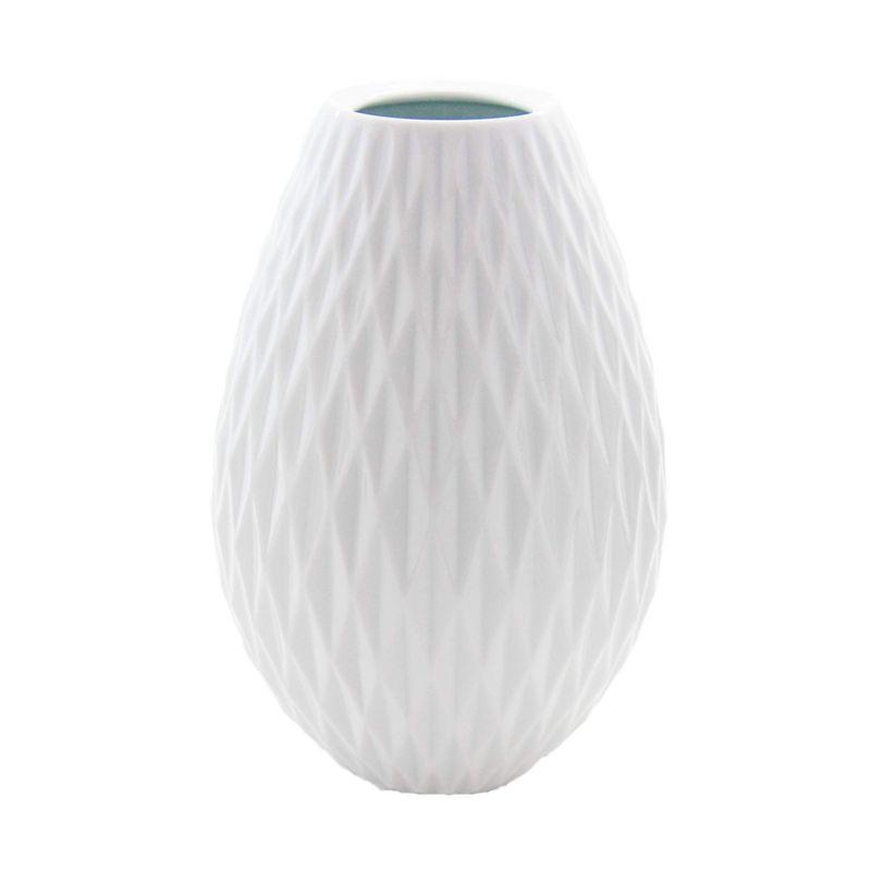 香蘭社 花瓶 白磁ダイヤ 299-NSR ホワイト 22.8cm 299-NSR1 個