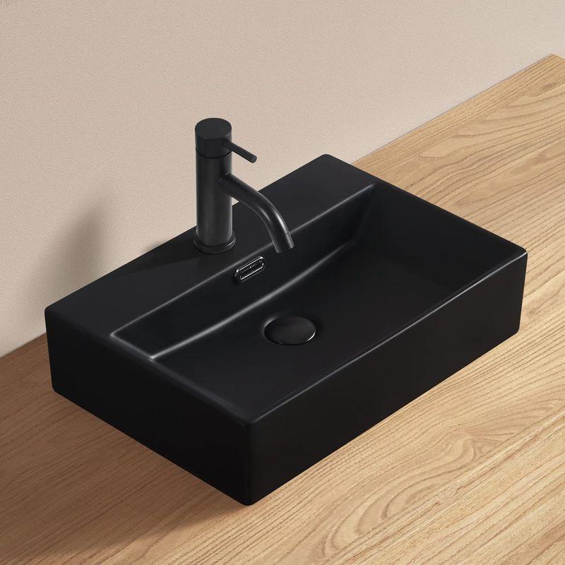 マットブラック オーバル洗面ボウル 水栓付き マットブラック オーバル洗面ボウル 水栓付き Amazon.co.jp