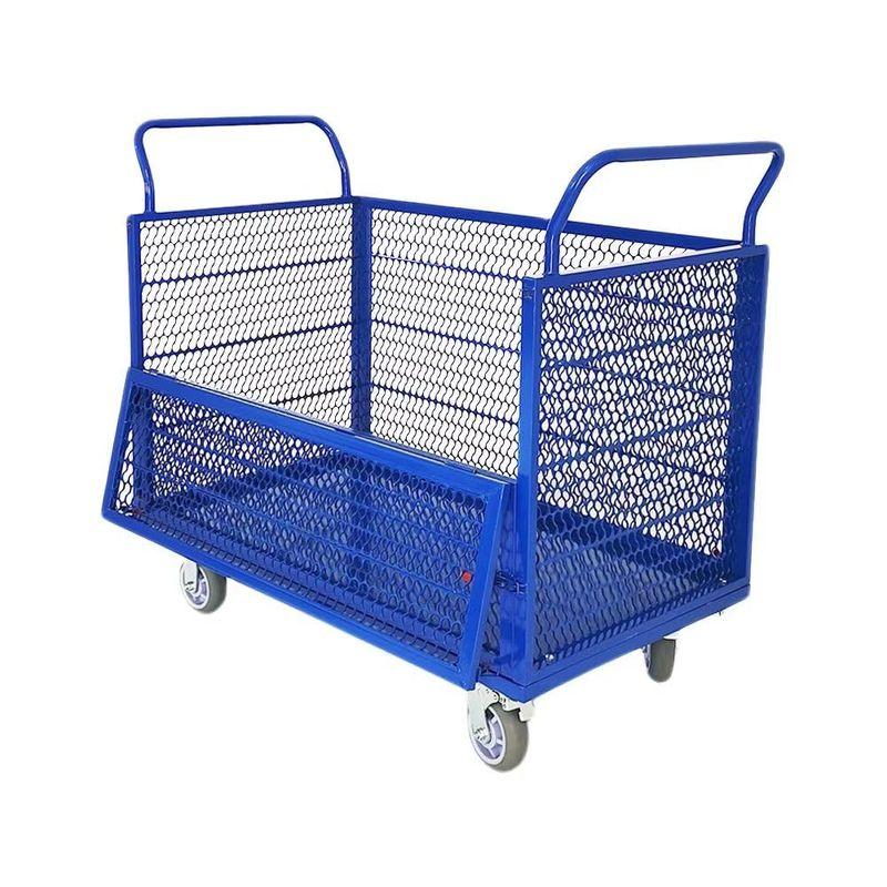 Tappros カゴ台車 メッシュ台車 折りたたみ 運搬車 カゴ付き台車