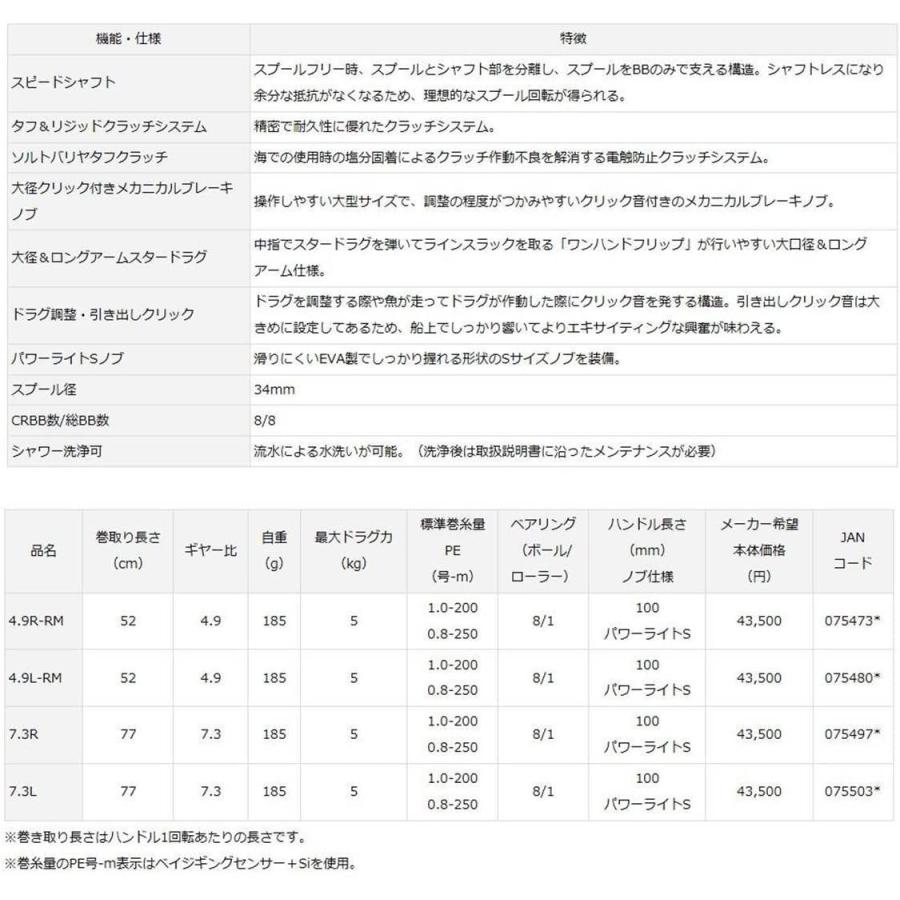 ダイワ(DAIWA) ベイトリール(タイラバ) 17 紅牙TW 7.3L (2017モデル) DAIWA ベイトリール タイラバ 紅牙TW 3L 2017モデル