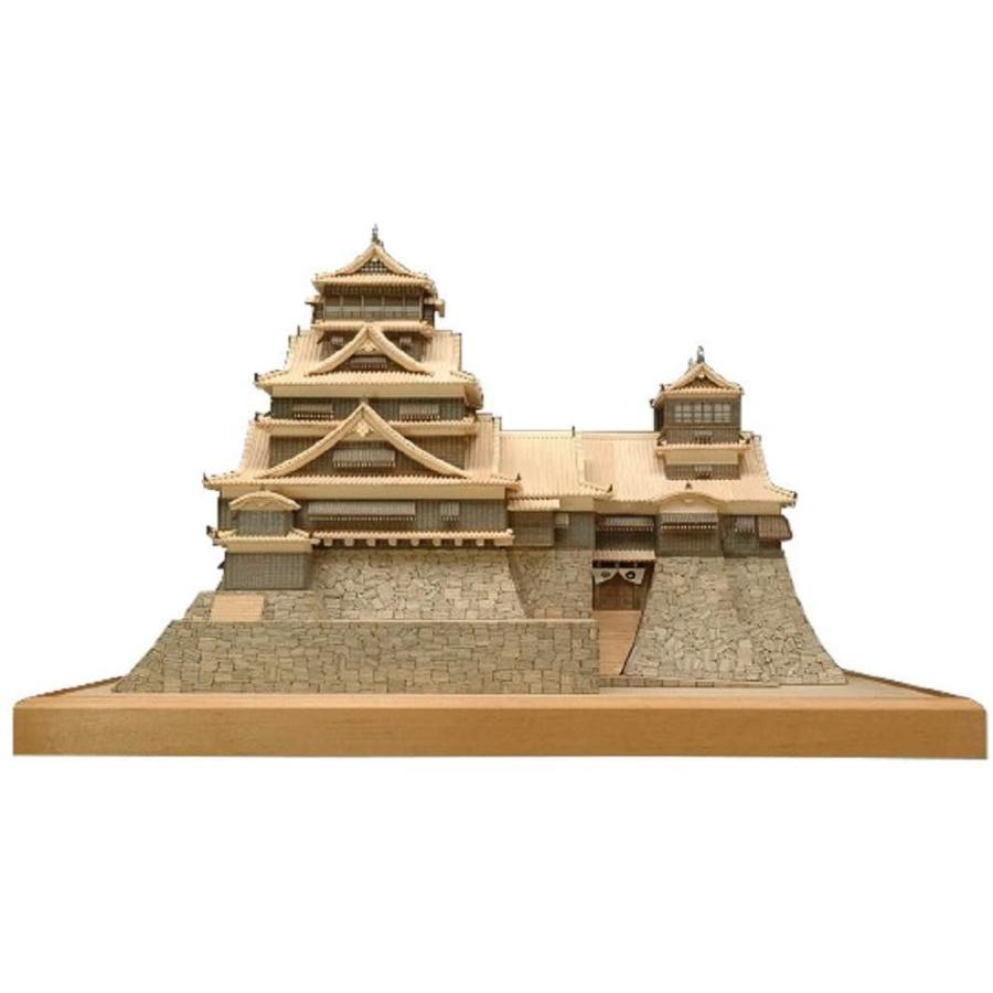 高品質】【高品質】ウッディジョー 150 熊本城 木製模型 組立キット 建物