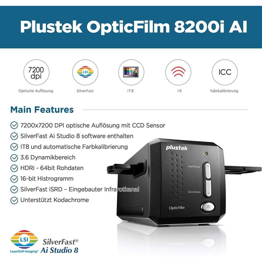 「人气商品」 Plustek OpticFilm 8200i Ai フィルムスキャナー 365331 【1010176690】(35816円)