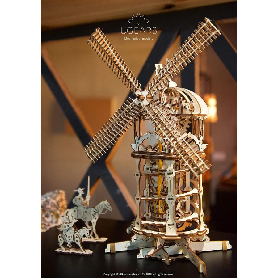 Ugears ユーギアーズ Tower Windmill 風車 木のおもちゃ 3D立体 パズル 70056 サイズ ユーギアーズ Tower Windmill 風車 木のおもちゃ 3D立体 パズル