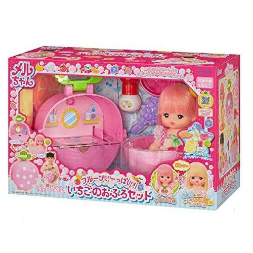 パイロットインキ(PILOT INK) お人形セット フルーツい~っぱい いちごのおふろセット 3歳以上