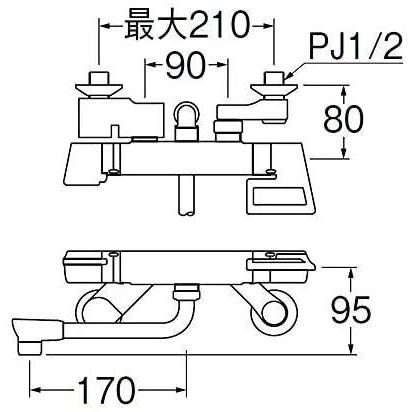 SANEI　サーモシャワー混合栓　SK181DK-13