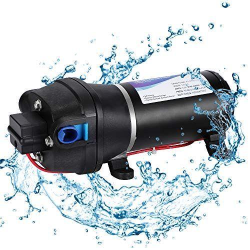 NEWTRY　給水　排水ポンプ　17L　大流量　自吸式ウォーターポンプポンプ　自動スイッチ　RV水道水ポンプ　ダイヤフラムポンプ　min