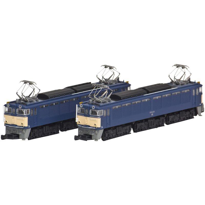 ロクハン Zゲージ EF63形 3次形 青 重連セット T038-3 鉄道模型 電気