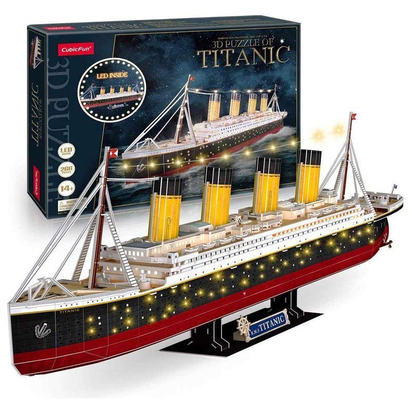 3D立体パズル タイタニック LEDライト付 L521h : ユウリンポート 3D立体パズル タイタニック LEDライト付 L521h : ユウリンポート