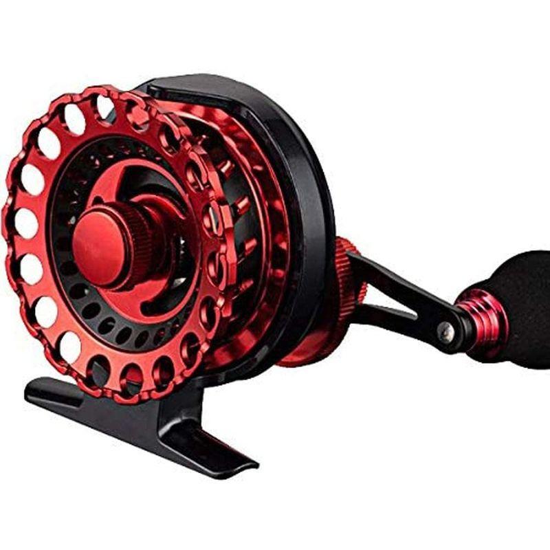 Wellvie 落とし込み リール カセ釣り イカダリール チヌ 1 2 6 レッド アルミマシンカット チヌ 石鯛リール