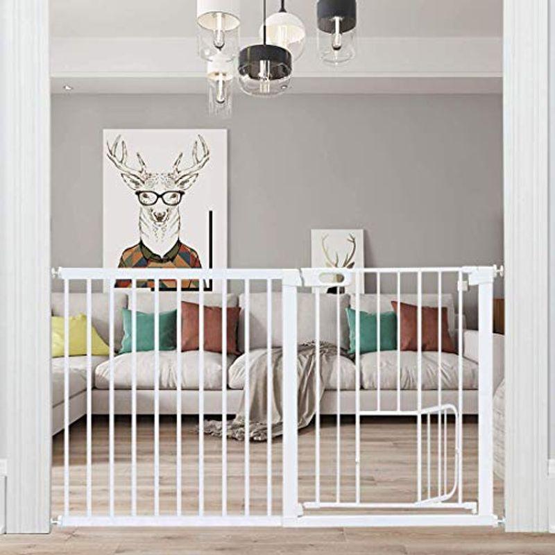 エルフ ベビー(Fairy Baby) ベビーゲート ペットゲート 階段 ベビーフェンス 突っ張り式 ダブルロック オートクローズ機能 前後