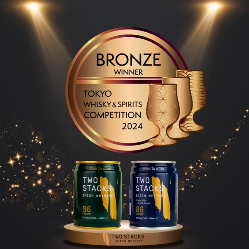 クーポン付 お酒 缶 TWO STACK DRAM IN A CAN Blue シングルモルト ×2