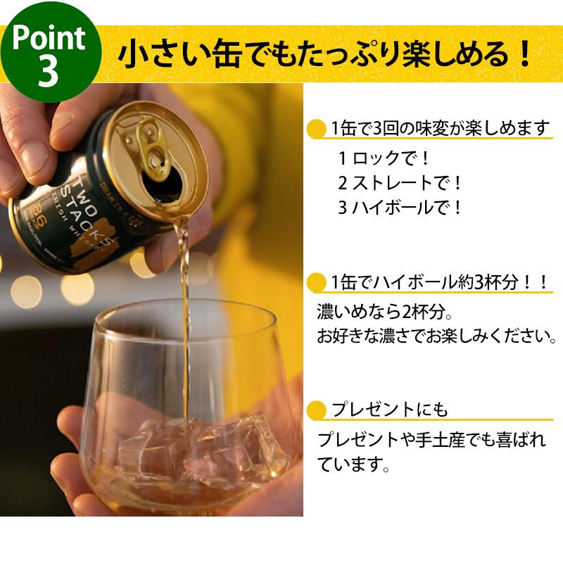 クーポン付 お酒 缶 TWO STACK DRAM IN A CAN Blue シングルモルト ×2