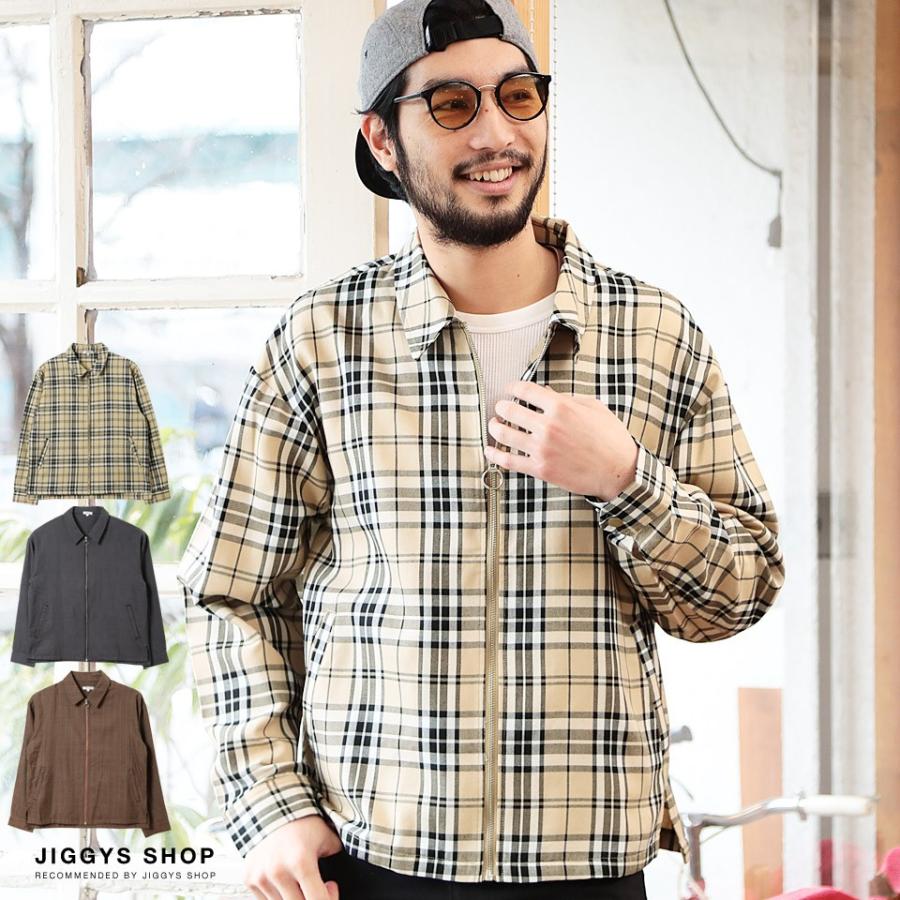 スウィングトップ メンズ アウター ブルゾン シャツジャケット チェック柄 春 春服 Jiggys Shop 通販 Paypayモール