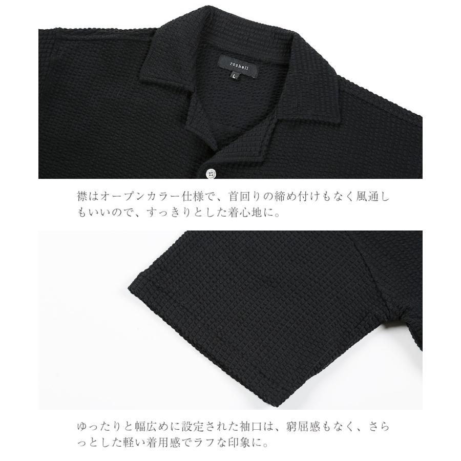 roshell シャツ メンズ トップス 半袖シャツ オープンカラー roshell シャツ メンズ トップス 半袖シャツ オープンカラー
