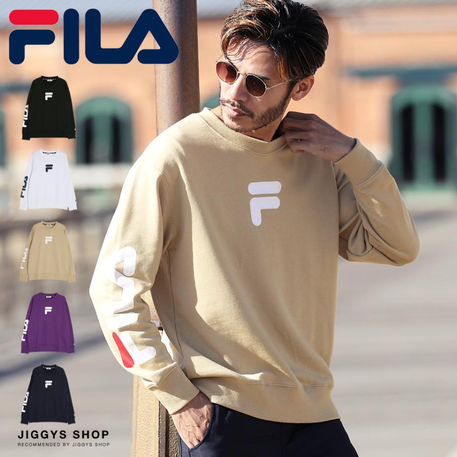 Fila フィラ トレーナー メンズ トップス スウェット 袖プリント ブランドロゴ 長袖 プルオーバー 秋 秋服 Jiggys Shop 通販 Paypayモール