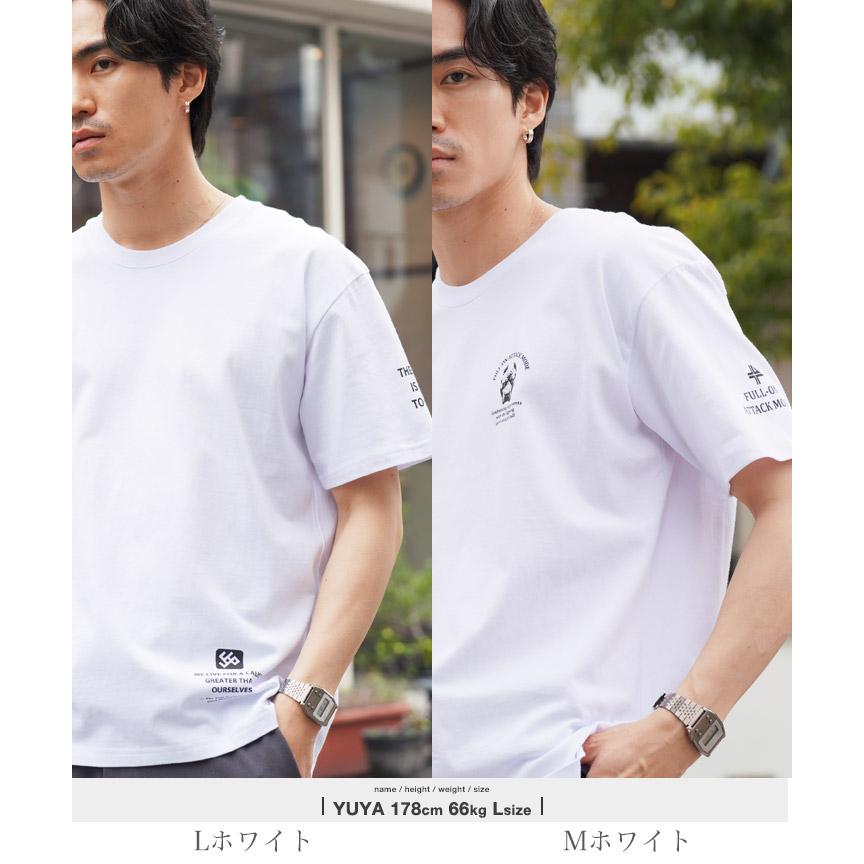 Tシャツ メンズ カットソー ロゴプリント 半袖 バックプリント ワンポイント 綿 コットン サーフ系 ユニセックス | JIGGYS SHOP | 34