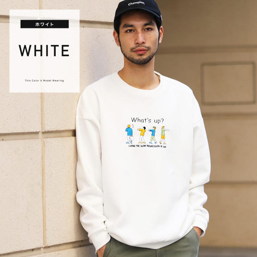 トレーナー メンズ トップス スウェット 長袖 刺繍 プリント 裏起毛 暖か 秋 秋服 冬 冬服 Jiggys Shop 通販 Paypayモール