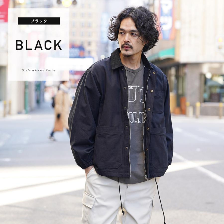 ワークジャケット ミリタリージャケット メンズ アウター ダック衿 コーデュロイ ビッグシルエット ルーズ ゆったり 春 春服 送料無料 Jiggys Shop 通販 Yahoo ショッピング