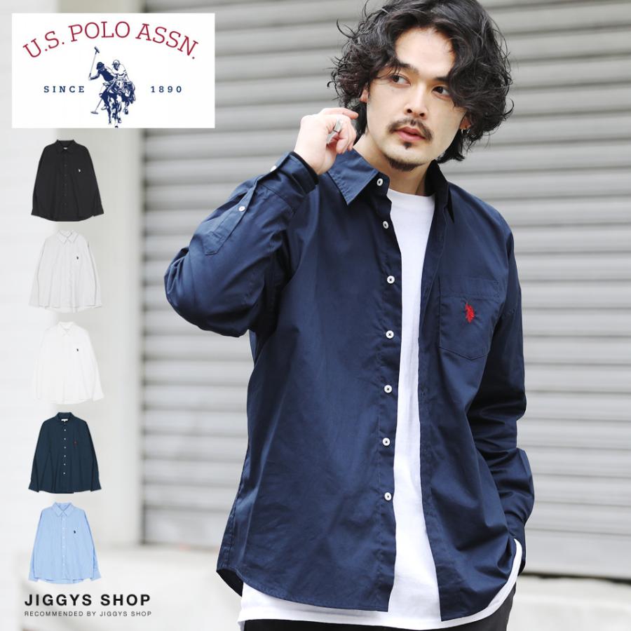 Us Polo Assn ユーエスポロアッスン シャツ メンズ トップス 別注 ロゴ刺繍 長袖シャツ カジュアルシャツ コットン 綿100 春 春服 送料無料 Jiggys Shop 通販 Paypayモール