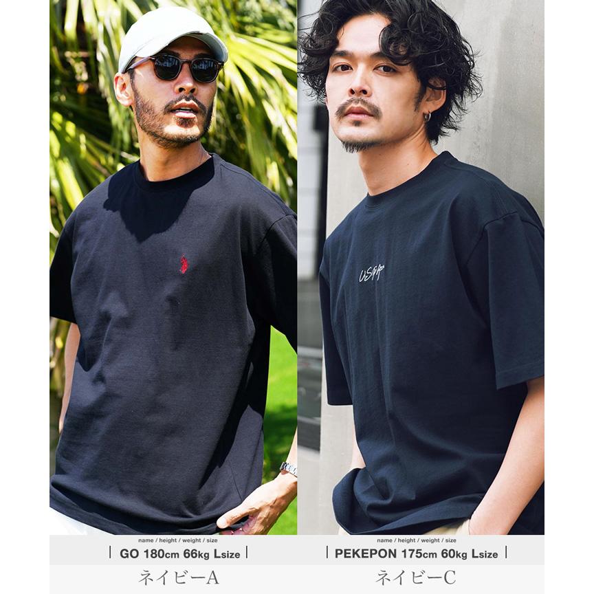 US.POLO ASSN. ユーエスポロアッスン Tシャツ メンズ トップス カットソー 半袖Tシャツ ナンバリング 別注 ビッグシルエット ゆったり 春 夏 送料無料｜jiggys-shop｜28