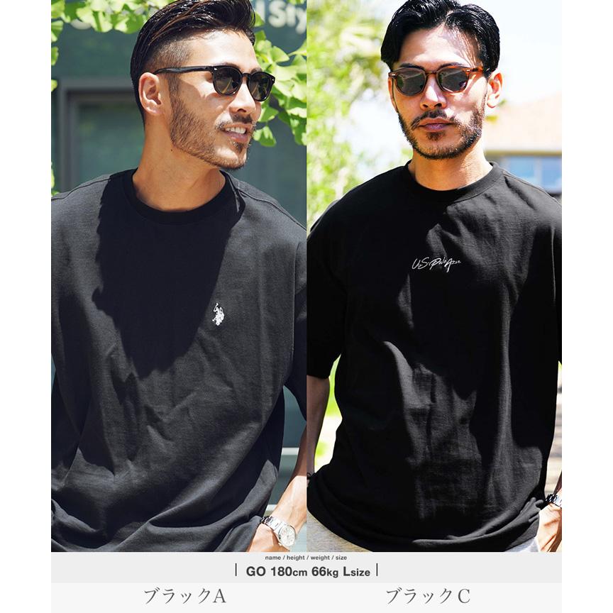 US.POLO ASSN. ユーエスポロアッスン Tシャツ メンズ トップス カットソー 半袖Tシャツ ナンバリング 別注 ビッグシルエット ゆったり 春 夏 送料無料｜jiggys-shop｜22