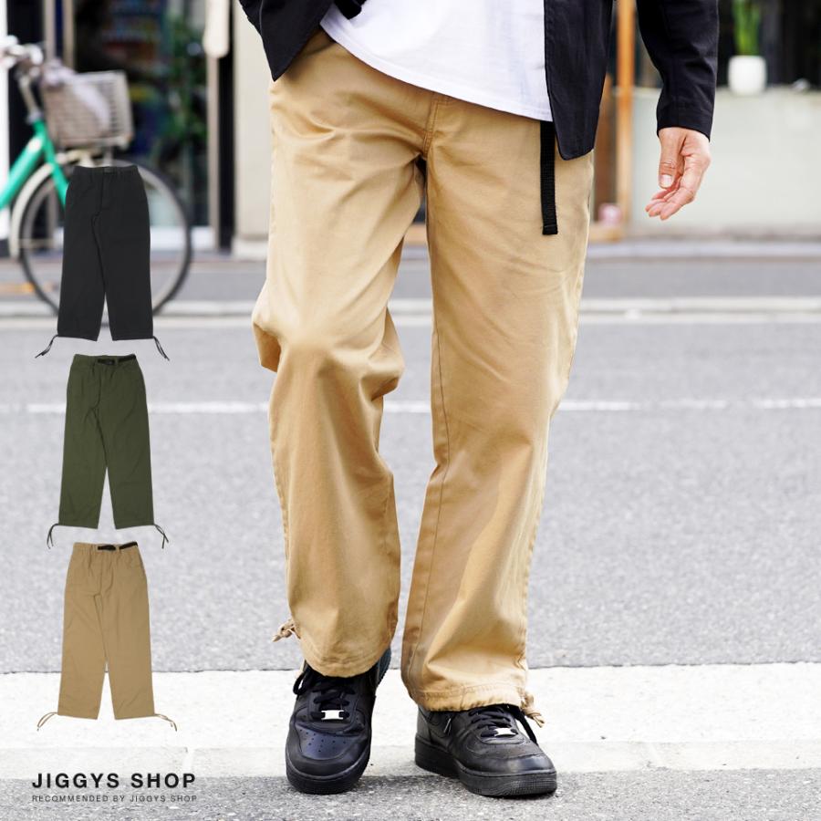 チノパン メンズ ボトムス ワイドパンツ クライミングパンツ ミリタリー イージーパンツ ツイル素材 ベルト付き コットン 綿100 春 春服 Jiggys Shop 通販 Paypayモール
