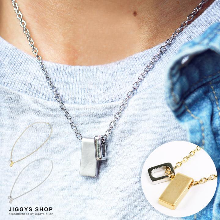 ネックレス メンズ スクエアチャーム シルバー ゴールド プレゼント ギフト アクセサリー Jiggys Shop 通販 Yahoo ショッピング