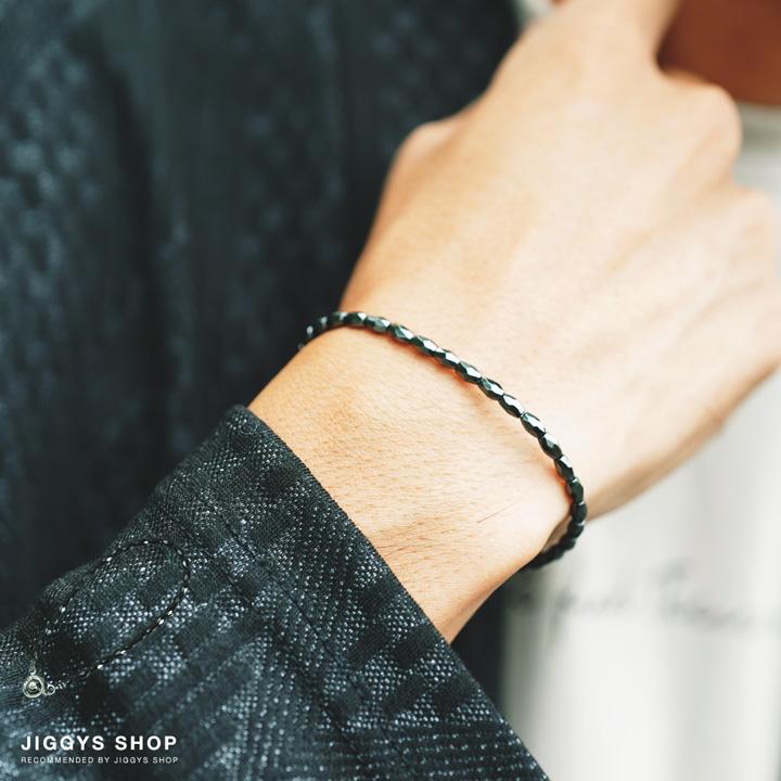 ブレスレット メンズ ヘマタイト 天然石 ライスカット 磁器なし プレゼント ギフト アクセサリー Jiggys Shop 通販 Yahoo ショッピング