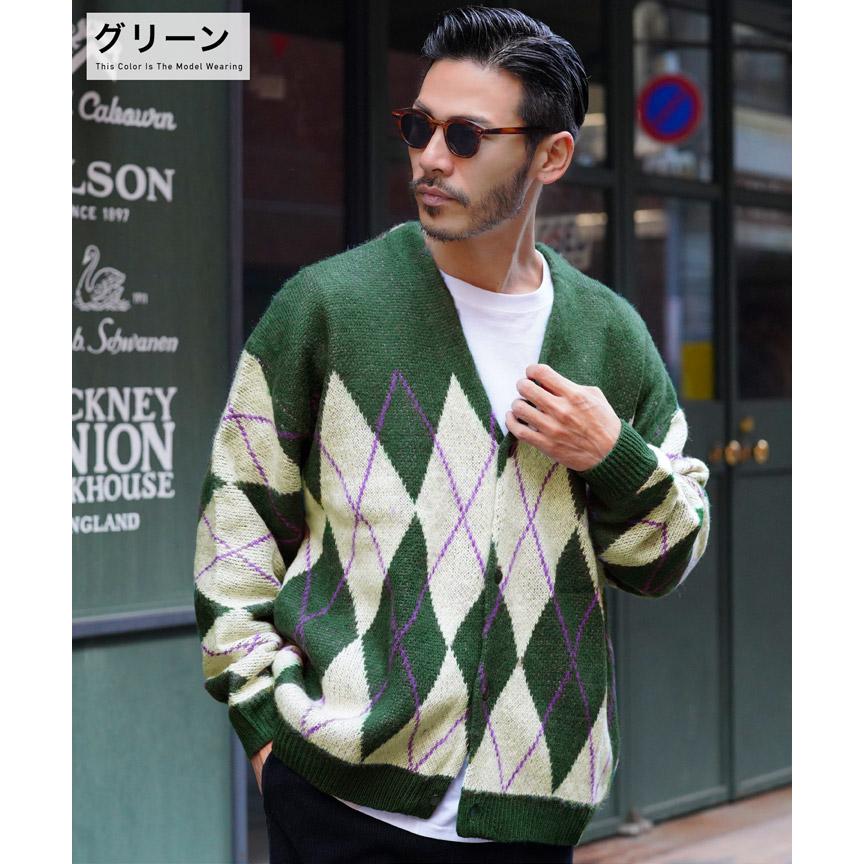JIGGYS SHOP カーディガン メンズ トップス モヘアライク JIGGYS SHOP カーディガン メンズ トップス モヘアライク