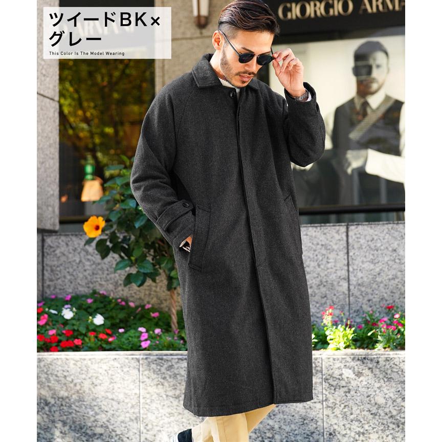 JIGGYS SHOP ステンカラーコート メンズ アウター ウール混 JIGGYS SHOP ステンカラーコート メンズ アウター ウール混